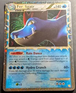 Pokemon Feraligatr PRIME Ultra Rare Holo 108/123 Heartgold & Soulsilver Stage 2 - Image 1
