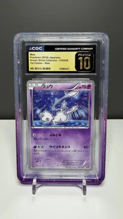 2016 MEW POKEMON JAPANESE MYTHICAL & LEGENDARY DREAM SHINE 016 CGC 10 PRISTINE - Image 1