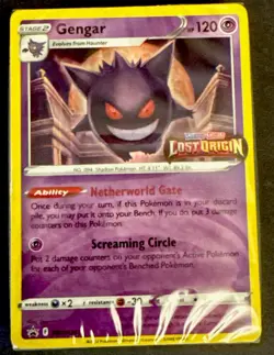 SEALED Gengar SWSH241 Pokemon Card Lost Origin Stamped Black Star Promo Build - Image 1