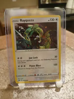 Pokemon TCG Rayquaza Cosmos Foil Promo SWSH029 Sword & Shield (LP) - Image 1