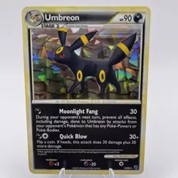 Pokemon TCG Umbreon Holo Card Undaunted Cracked Ice 10/90 - Image 1