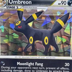 Pokemon TCG Umbreon Holo Card Undaunted Cracked Ice 10/90 - Image 2