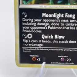 Pokemon TCG Umbreon Holo Card Undaunted Cracked Ice 10/90 - Image 5