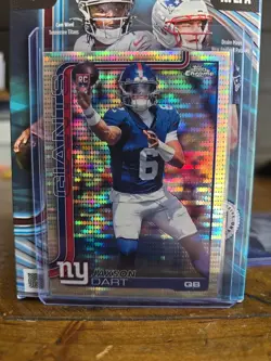 2025 Topps Chrome Jaxson Dart Pulsar Cam Ward Red White And Blue EX-MT - Image 2