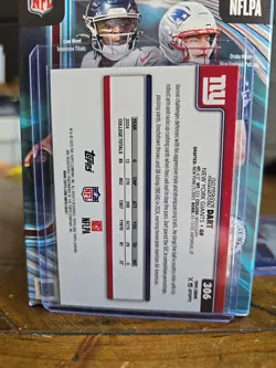 2025 Topps Chrome Jaxson Dart Pulsar Cam Ward Red White And Blue EX-MT - Image 3