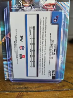 2025 Topps Chrome Jaxson Dart Pulsar Cam Ward Red White And Blue EX-MT - Image 5