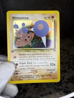 Pokemon TCG Hitmontop Neo Discovery Holo Rare Card 3/75 - Image 2