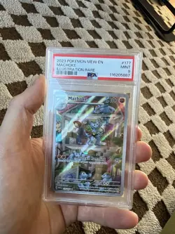 Machoke 177/165 IR Pokemon TCG - Scarlet Violet 151 - English -Graded PSA 9 MINT - Image 1