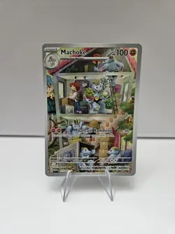 Pokemon TCG Machoke 177/165 IR Illustration Rare 151 SV Scarlet Violet - NM - Image 1