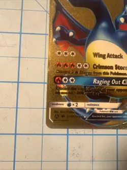 Custom Charizard Gx Gold Foil Fan Art Pokemon Card - Image 5