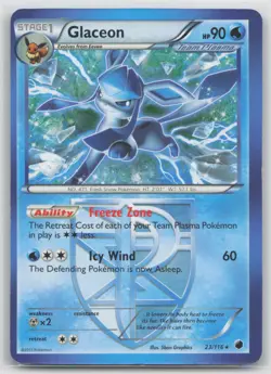 Pokemon Card Glaceon (Team Plasma) Rare Plasma Freeze 23/116 - Image 1