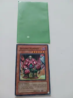 INFERNO HAMMER SUPER RARE CMC-EN002 YuGiOh 1996 Card - Image 1