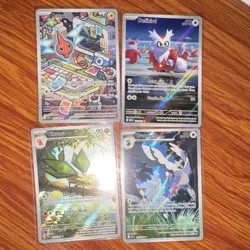 Pokemon TCG Holo Card Lot Rotom Delibird Vibrava Tranquill English 2024 - Image 1