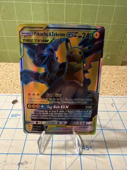 Custom Pikachu&zekrom Gx Fun Fan Art (Custom Card) Pokemon Card - Image 1