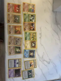 Pokemon vintage Base Set 80+ Card Lot gym series base set2 jungle fossil - Image 1