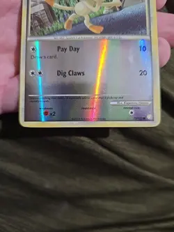 Meowth Reverse Holo 75/123 Heartgold & Soulsilver Pokemon TCG Card Lp - Image 2