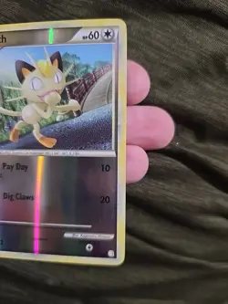 Meowth Reverse Holo 75/123 Heartgold & Soulsilver Pokemon TCG Card Lp - Image 3