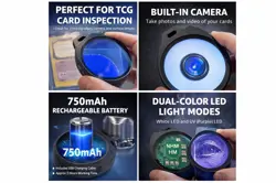 Handheld TCG Card Digital Magnification Inspection Tool 2.1in Screen UV Light - Image 1