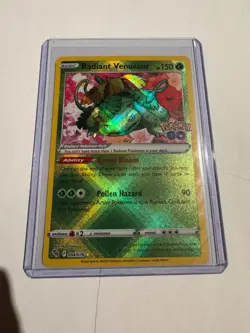 Pokemon Go Radiant Venusaur Radiant Rare 004/078 NM Holo Shiny Pokemon Card - Image 1