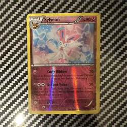 Pokemon Sylveon Reverse Holo Rare Card XY Furious Fists 72/111 LP - Image 1