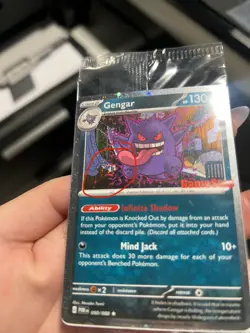 Pokemon Gengar GameStop Promo Card 050/088 SEALED **SWIRL** - Image 3