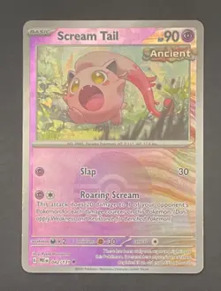 Pokemon Card Scream Tail 042/131 Poke Ball Reverse Holo Prismatic Evolutions NM - Image 1