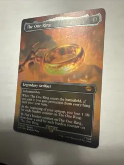 MTG the One Ring Borderless Foil Promo Card Lord of the Rings Magic Gathering - Image 2