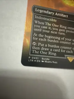 MTG the One Ring Borderless Foil Promo Card Lord of the Rings Magic Gathering - Image 5