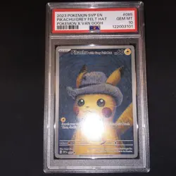 PSA 10 Van Gogh Pikachu with Grey Felt Hat SVP EN 085 Black Star Pokemon Card - Image 2
