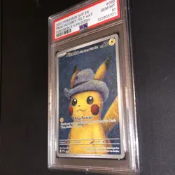PSA 10 Van Gogh Pikachu with Grey Felt Hat SVP EN 085 Black Star Pokemon Card - Image 4
