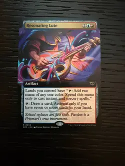 Resonating Lute Secrets of Strixhaven Extended Art Rare - Image 1
