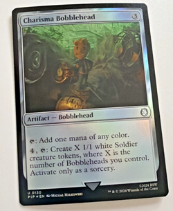 Charisma Bobblehead Foil PIP #0130 MTG Fallout Near Mint Magic The Gathering - Image 1