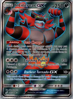 Incineroar GX 167/181 Rare Ultra Team Up Pokemon NM - Image 1