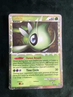 Pokemon TCG Celebi Prime HS-Triumphant 92/102 Holo Ultra Rare Prime - Image 1