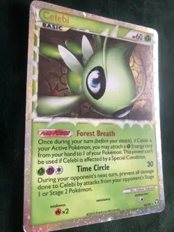 Pokemon TCG Celebi Prime HS-Triumphant 92/102 Holo Ultra Rare Prime - Image 2