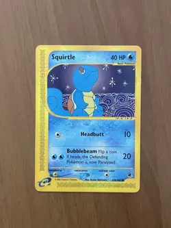 Squirtle 132/165 Set Expedition Pokemon Card Eng - E Series Starter - Image 2