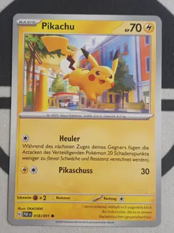 Pikachu 018/091 Paldeas Schicksale Set Pokemon Karte Deutsch Pokemon - Image 2