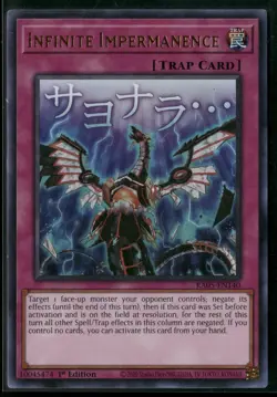 Infinite Impermanence RA05-EN140 Ultra Rare Yu-Gi-Oh 1st Edition Near Mint - Image 1
