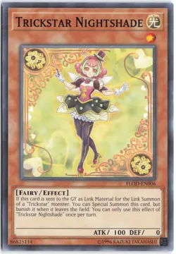 Yugioh - Trickstar Nightshade FLOD-EN006 Unlimited - Flames of Destruction - Image 1