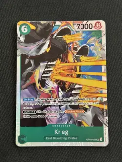 One Piece TCG - Krieg #OP03-025 Pillars of Strength SR Foil NM - Image 1