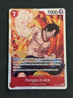 One Piece TCG - Portgas D Ace #OP02-013 Super Rare NM - Image 1