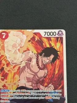 One Piece TCG - Portgas D Ace #OP02-013 Super Rare NM - Image 3