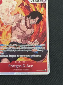 One Piece TCG - Portgas D Ace #OP02-013 Super Rare NM - Image 5