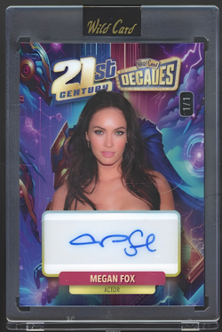 Megan Fox 2024 Wild Card Decades 21st Century auto 1/1 Transformers TMNT actress - Image 1