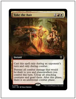 1x Take the Bait, Extended Art, Magic MTG NM - Image 1