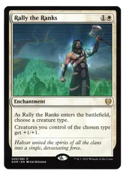 Magic the Gathering MTG Card: Rally the Ranks 020/285 KHM Rare! NM - Image 1