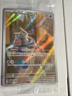 POKEMON SCARLET AND VIOLET MIMIKYU PROMO CARD SVP 075 BLACK STAR NEW SEALED - Image 2