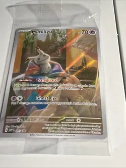 POKEMON SCARLET AND VIOLET MIMIKYU PROMO CARD SVP 075 BLACK STAR NEW SEALED - Image 3