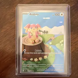 Pokemon TCG Audino 2025 Holo Black Bolt Illustration Rare Card 151/086 Sv: Black - Image 2