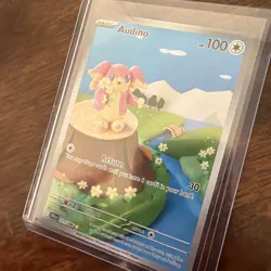 Pokemon TCG Audino 2025 Holo Black Bolt Illustration Rare Card 151/086 Sv: Black - Image 5